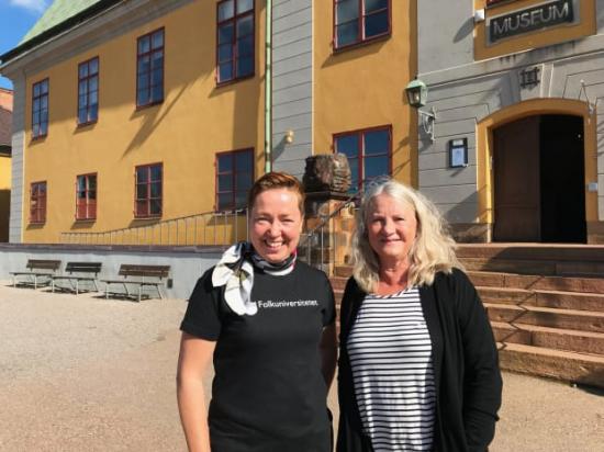 Sofia Möller Skog, Folkuniversitetet Dalarna, och Lena Grönlund Myrberg, Falu Gruva, ser fram emot Kulturarvsdagarna i Falun.