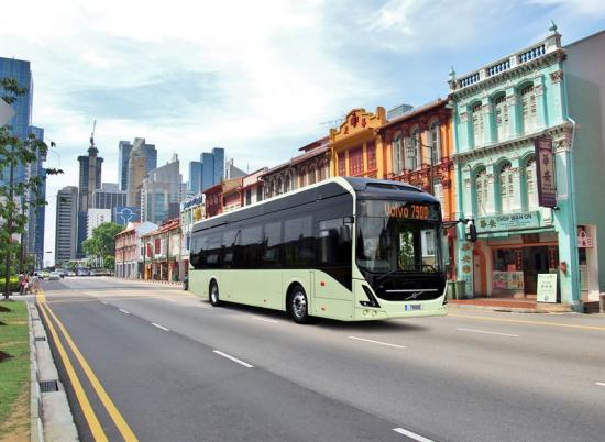 Volvo ska testa självkörande bussar vid Singapores nya testalänggning för autonoma fordon.