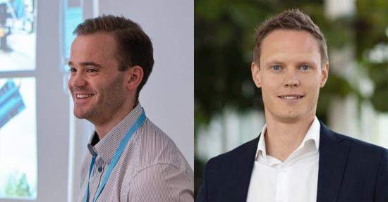 Martin Björnmalm och Erik Josefsson föreläste om digitalisering och 5G på Industri & Framtid 2019.