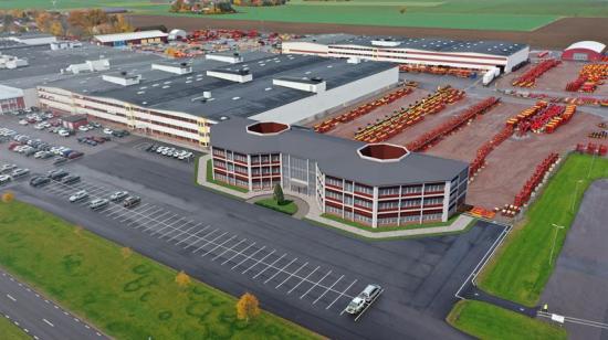 Väderstad nya fabrikscenter ska stå klart 2022 (bilden är en illustration).