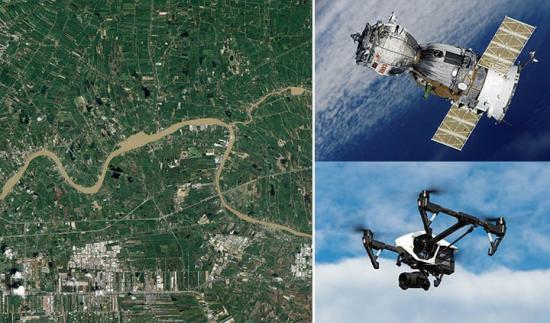 I Corob-projektet används bilder från satelliter och drönare för att hjälpa robotar att få en gemensam bild av sin omgivning.
