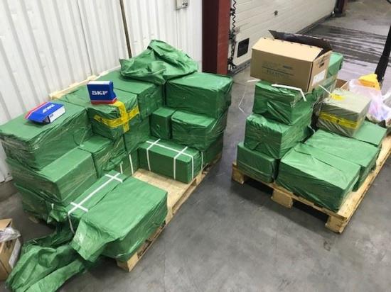Hela sändningen, 35 kartonger om cirka 800 kilo förfalskade kullager, upptäcktes i samband med en importkontroll i februari i år.