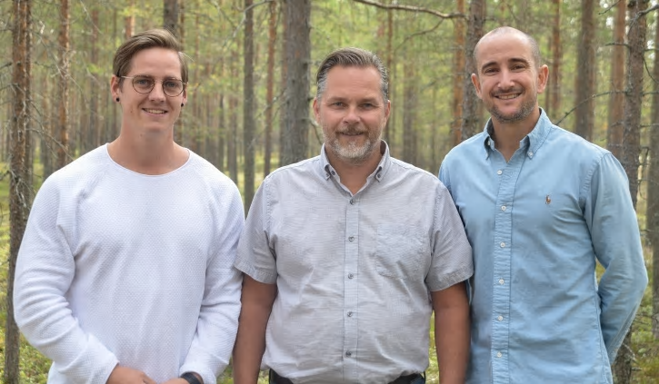 Nordic Quick Systems grundare, från vänster Niclas Granström, Nicklas Jadinge och Sammy Pergament.