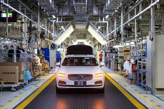 Bild från Volvos fabrik i Daqing, Kina.