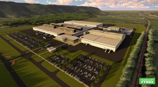 <span>Fabriken ska byggas Tennessee, USA, och kommer att ha en kapacitet på fyra miljoner däck om året.</span>