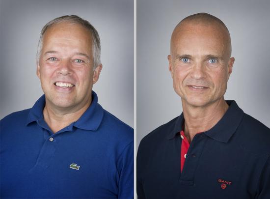 Till vänster: Torbjörn Lindwall, gemmologen och geologen samt uppfinnare av GemPen och grundare av Gemometrics. Till höger: Peter Larsson, VD Gemometrics.