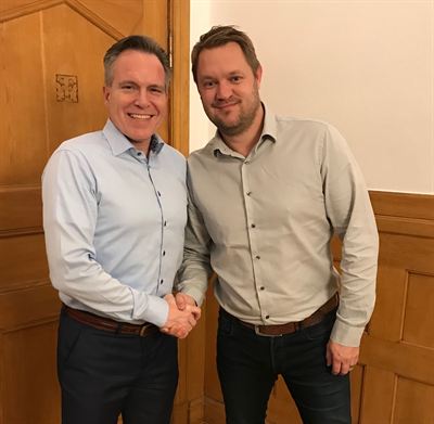 Peter Johansson, Koncernchef Sandbäckens och André Roos, Koncernchef Rörproduktion