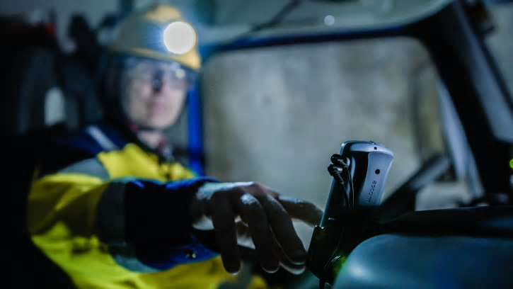 Bilden visar mätning av radioprestanda vid Kankberg.