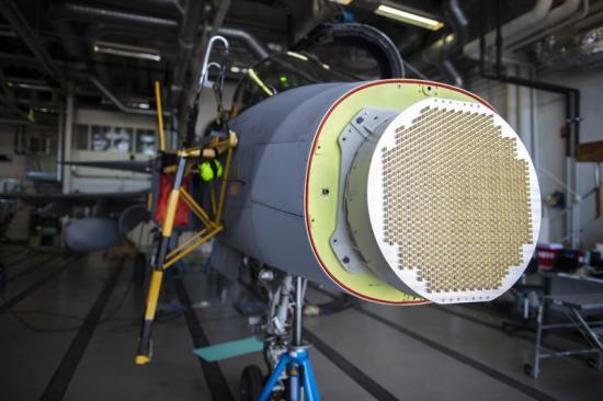 Saab X-band AESA fighter radar.