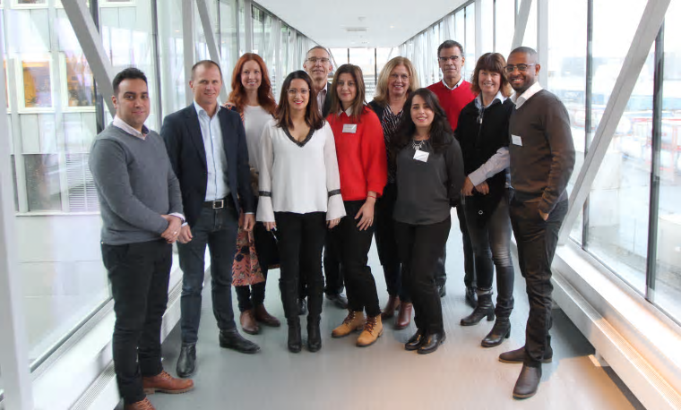 Traineerna i Stena Metall Diversity & Competence Program tillsammans med sina mentorer, chefer från olika avdelningar inom Stena Metallkoncernen.