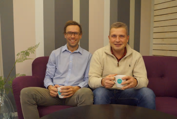 Grundarteamet i PASQ, Martin Granlund och Emil Vinterhav.