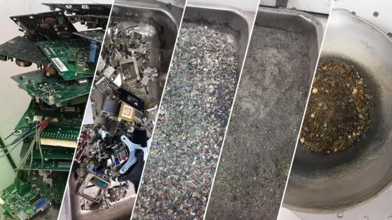 Från elektronikskrot till guld - ny unik teknik för lakning och separation av guld från både primärt material och elektronikskrot.