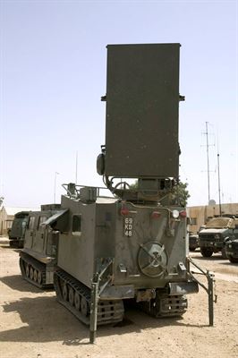 Mobile Artillery Monitoring Battlefield Radar MAMBA Crown.