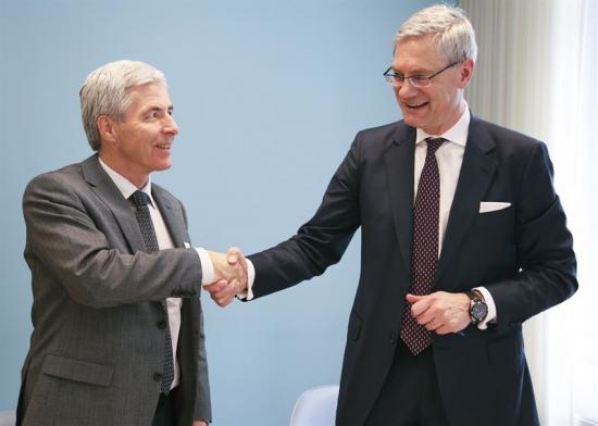 Petter Holland, vd Preem. och Magnus Hall, vd och koncernchef Vattenfall.