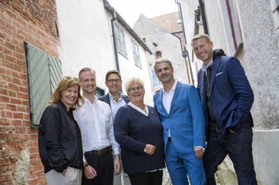 Kristina Sundin Jonsson, kommunchef, Andreas Löwenhöök (M), oppositionsråd, Hans Kreisel, vd Skellefteå Kraft, Maria Marklund (S), kommunalråd, Ibrahim Baylan, samordnings- och energiminister, Peter Carlsson, vd Northvolt.