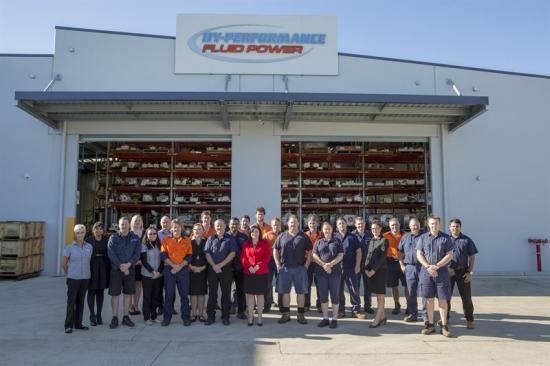 Teamet på Hy-Performance Fluid Power.