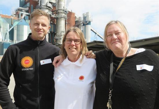 Huvudarrangörstrion bestod av f <span>r v Johan Byström, Hälsospecialist, Maria Knuts HR-specialist och Teija Lehtinen, Executive Assistant.  </span>