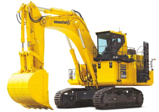 Komatsu bandgrävare PC2000-11 har stark steg 5-motor, ny styrning för motor/hydraulpumpar som ger snabbare lastcykler och rent generellt högre prestanda.