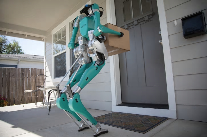 Digit är en människoliknande robot som ska hjälpa framtidens självkörande bilar med varuleveranser.