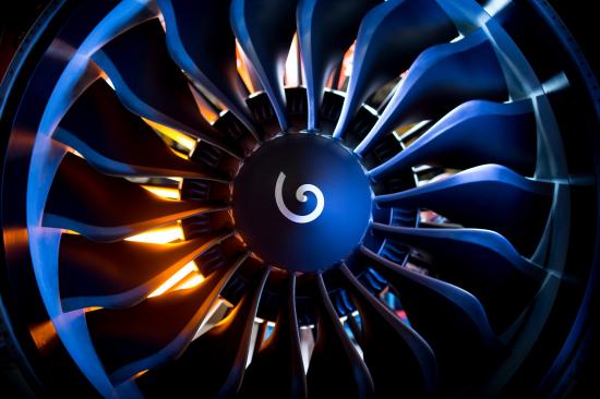 Safran, GKN Aerospace och Pratt & Whitney är flygmotortillverkare som medverkar i ett av Högskolan Västs nya forskningsprojekt. Bilden visar en gasturbin till Airbus A320neo från Safran.