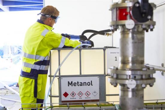 Den 22 juni tankade Stena Line för första gången metanol återvunnen från svensk ståltillverkning
