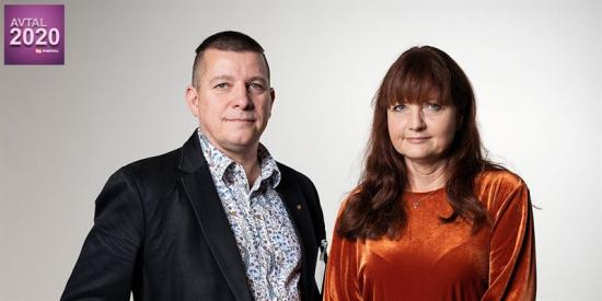 Veli-Pekka Säikkälä, IF Metalls avtalssekreterare, och Marie Nilsson, IF Metalls förbundsordförande.