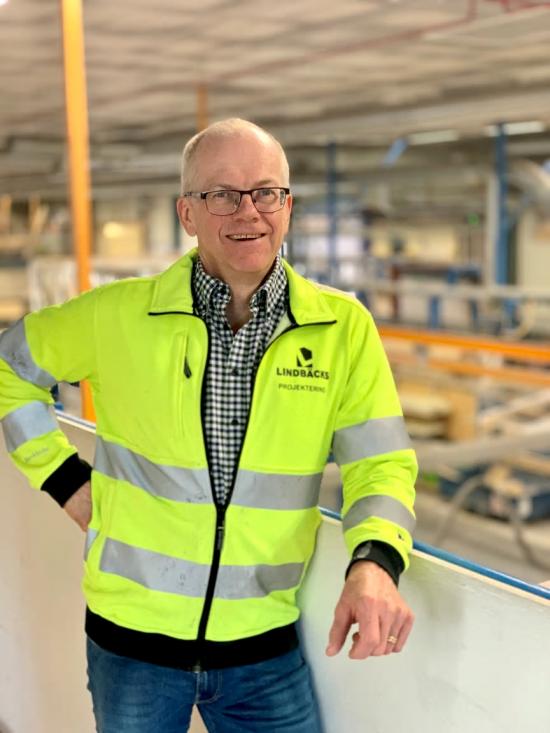 Lars Oscarsson, projektansvarig på Lindbäcks Bygg.