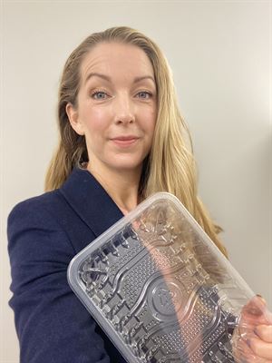 Therese Cederblom, försäljningschef på Svensk Plaståtervinning.