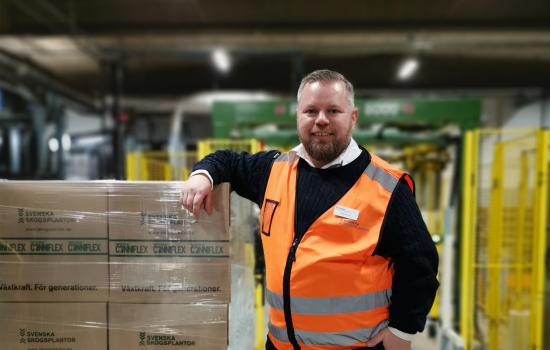 Niclas Noord, teknisk chef på Svenska Skogsplantor.