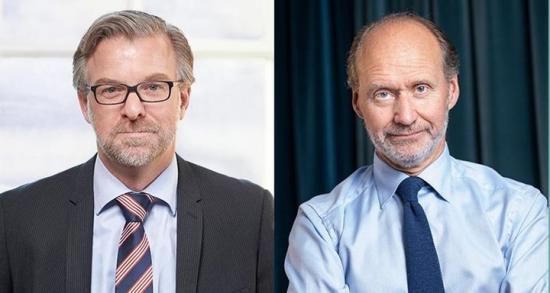 Per Hidesten vd för Industriarbetsgivarna och Jonas Hagelqvist, vd IKEM ‒ Innovations- och kemiindustrierna.