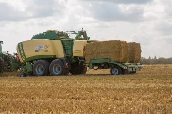 BaleCollect 1230 är Krones första balsamlare och lanserades på Agritechnica 2017.