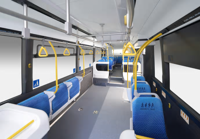 Sora är drygt 10,5 meter lång och har plats för 78 passagerare, varav 22 sittande.