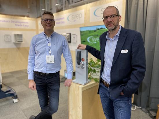 Samverkan i produktutvecklingen ger både bredd, höjd och djup. Till vänster Mikael Hegardt, Svep Design Center AB, till höger Carl-Fredrik Emilsson, Jelmtech Produktutveckling AB.