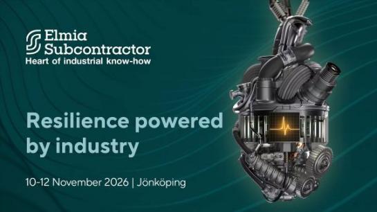 Temat f&ouml;r Elmia Subcontractor 2026 &auml;r \