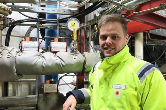 Victor Allard, energiingenjör på Fors Bruk är en av deltagarna i Lean-utbildningen.