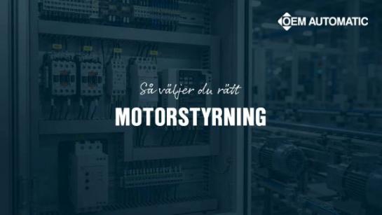 R&auml;tt motorstyrning f&ouml;r din applikation |&nbsp;