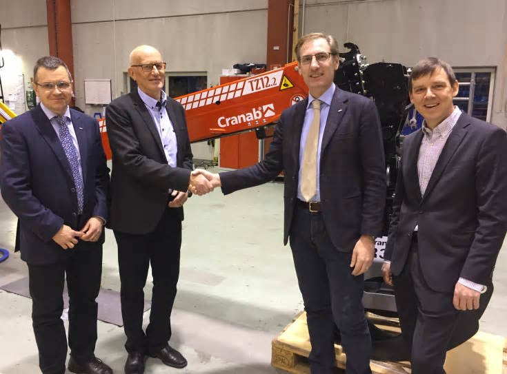 Från vänster Anders Strömgren, Hans Eliasson, Giovanni Fassi och Mats &Auml;ngquist.
