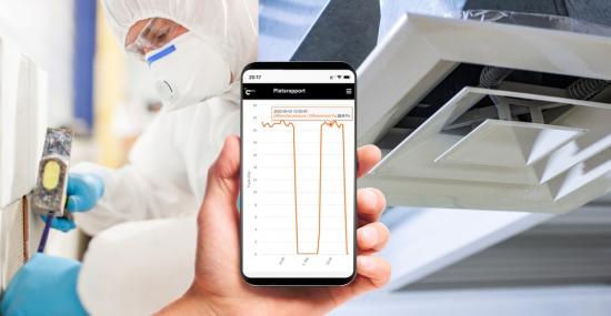 DP600 är perfekt för att mäta differenstryck under sanering och på ventilationsanläggningar.