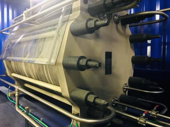 Vätgasanläggningens hjärta – elektrolysören.