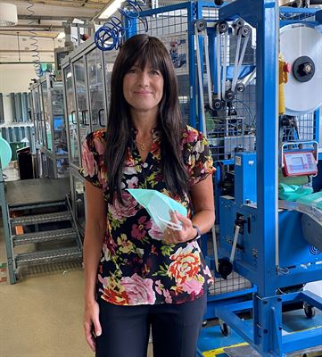 Maria Larsson, fabrikschef Electrolux Filter AB.