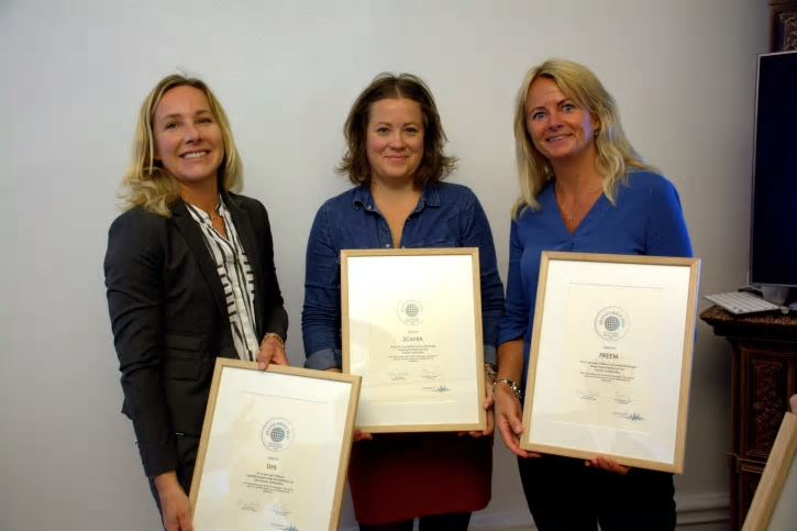Ylva &Ouml;hrnell, DHL, Karin Hallstan, Scania & Helene Samuelsson, Preem