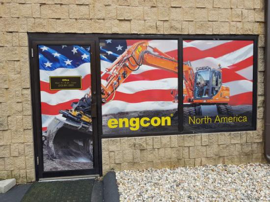 Utanför Engcons Nordamerika-kontor.