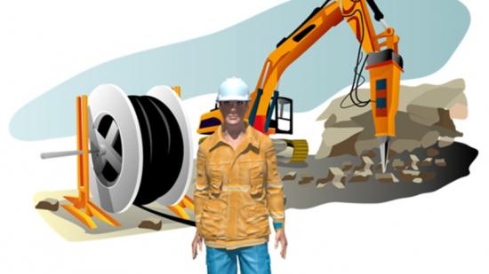Illustration från utbildningen EBR Kabelförläggning.