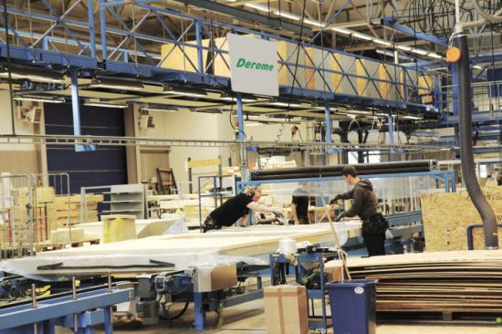 Produktion, husfabrik. Bild: Deromegruppen