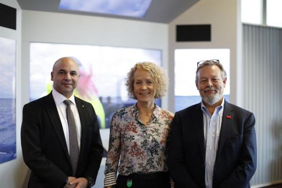 Anders Carp, Saab, Carina Halvord, VD Universeum och Peter Wallenberg.