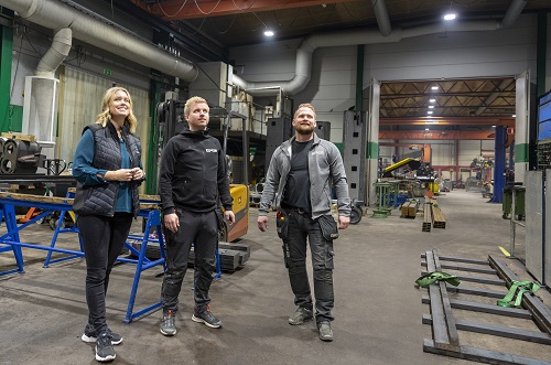 Malin Thyberg, Elektroskandia med Per Nystedt, Nystedts Mekaniska och Niklas Klint, Elcenter i Skövde.