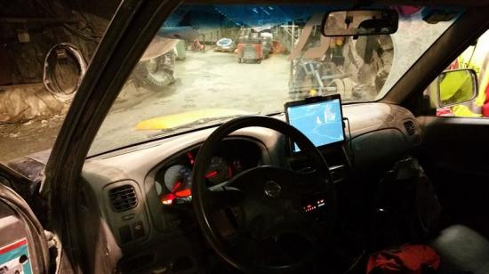 Gruvfordon med Mobilaris MCE:s mjukvara