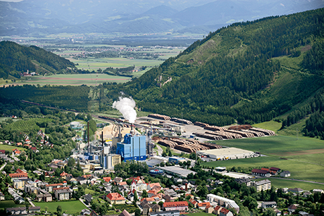 Massafabriken Zellstoff Pöls. Foto: Zellstoff Pöls AG