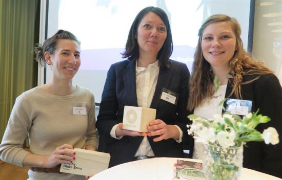 Fr v Jessika Szyber, Stora Enso, Sofia Ericsson, <span>Integra </span> och Cornelia Andersson, <span>Integra.</span>