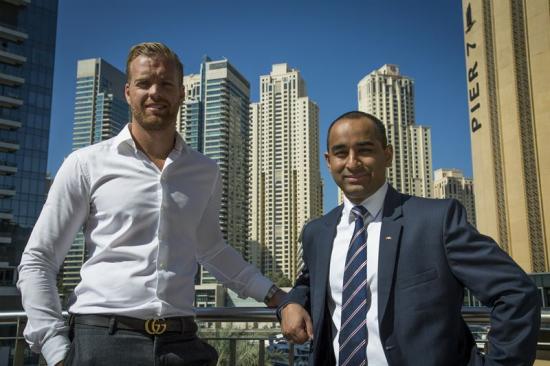 <span>William Stranne, Manager Chartering och Aayush Giri, <br /> General Manager är nu baserade i Dubai </span>